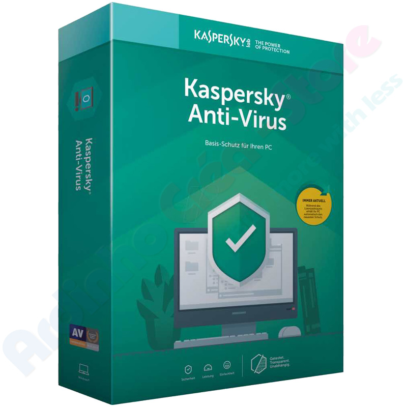 Kaspersky Antivirus licence de 1 an - 4 postes