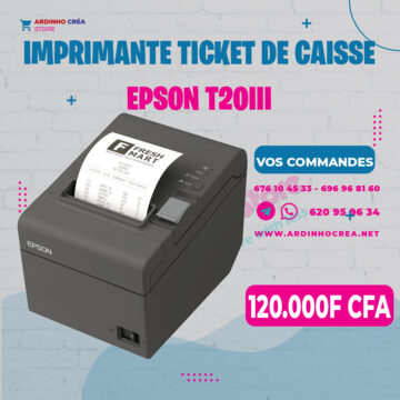 Imprimante ticket de caisse Epson T20iii - 120.000F